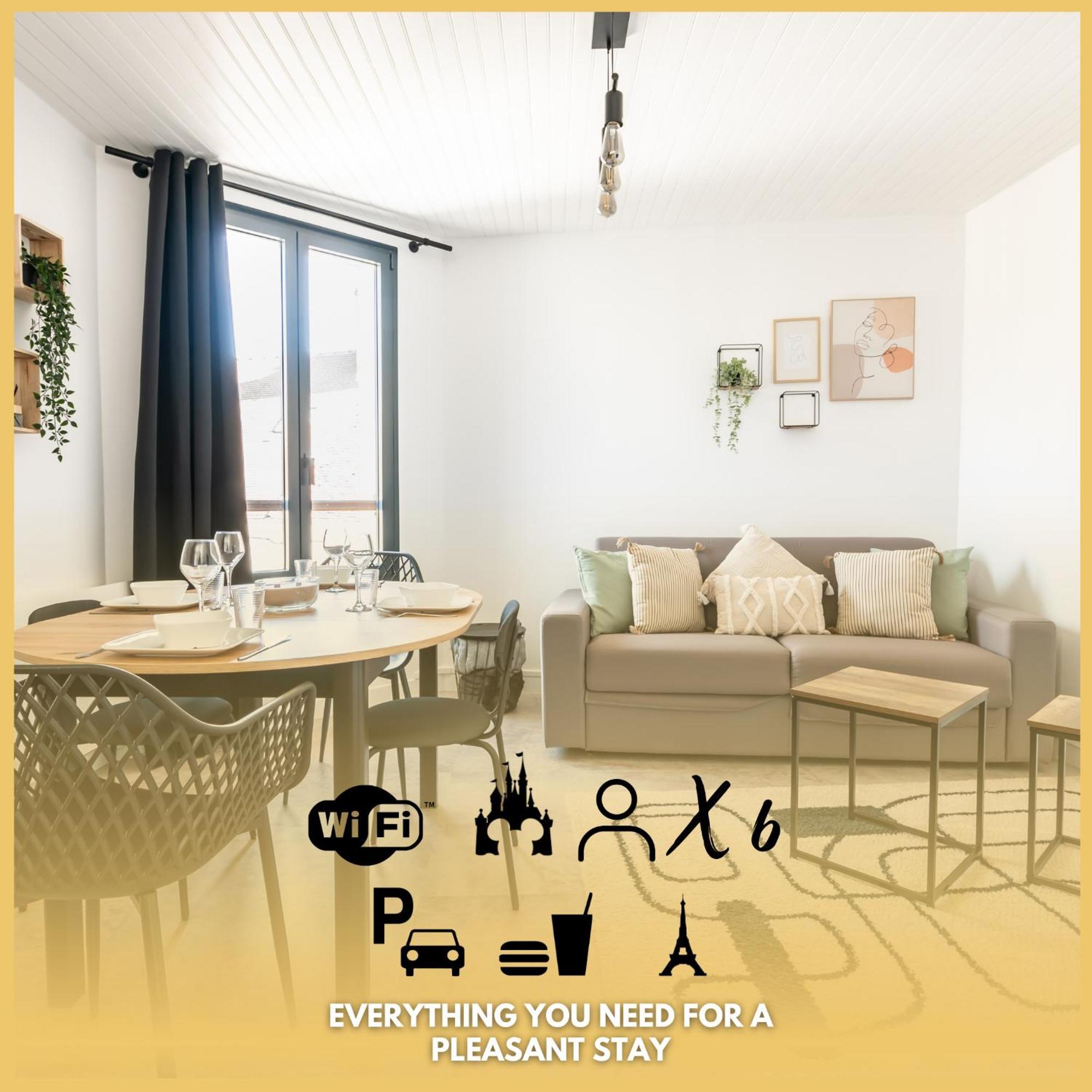 Le 27 - Appartement Cosy - Disney 15Min 克雷西拉沙佩勒 外观 照片